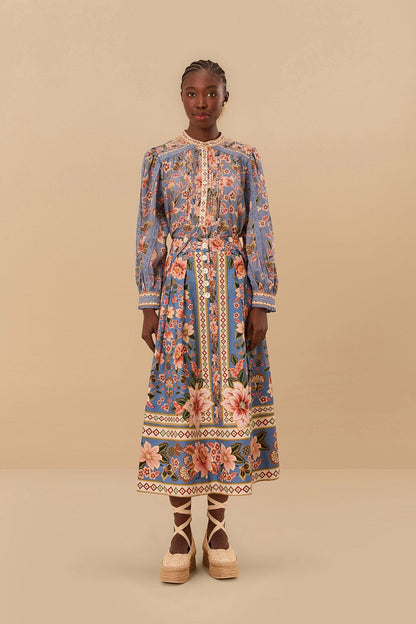 Blue Superbloom Tapestry Blouse | FARM Rio