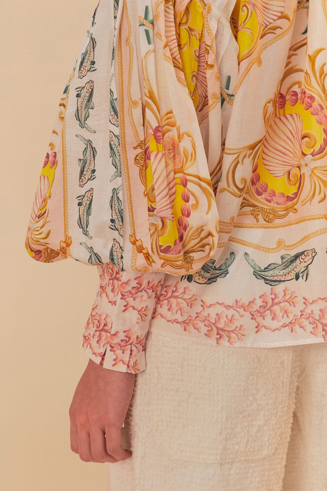 Off-White Maritime Magic Blouse | FARM Rio On Sale