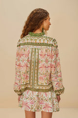 Off-White Palm Dream Blouse | FARM Rio Outlet