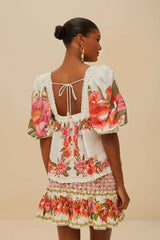 Off-White Summer Fruit Blouse | FARM Rio For Sale