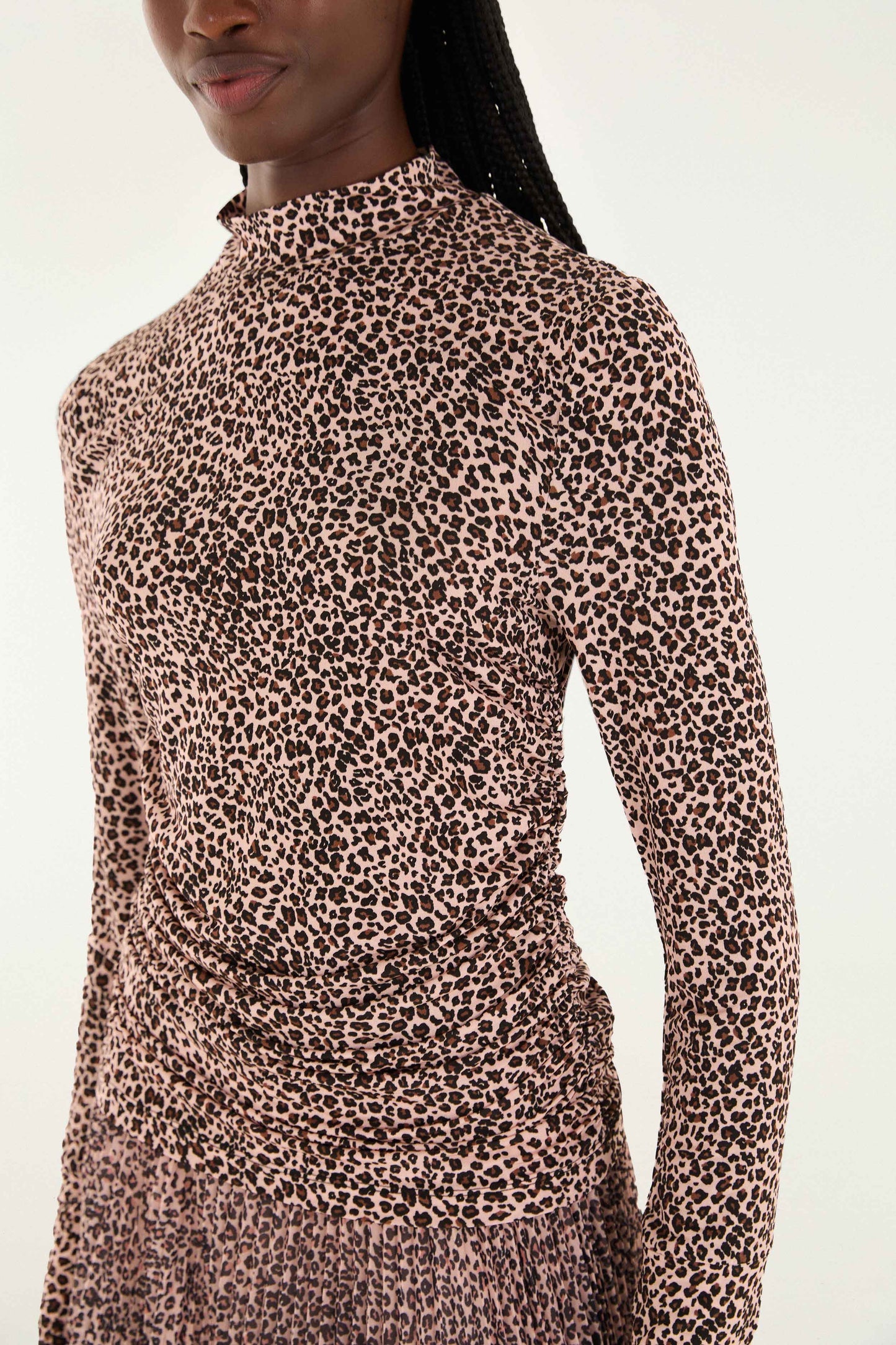 Pink Baby Leopard Jersey Blouse | FARM Rio | FARM Rio
