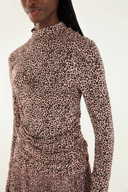 Pink Baby Leopard Jersey Blouse | FARM Rio | FARM Rio