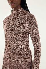 Pink Baby Leopard Jersey Blouse | FARM Rio | FARM Rio