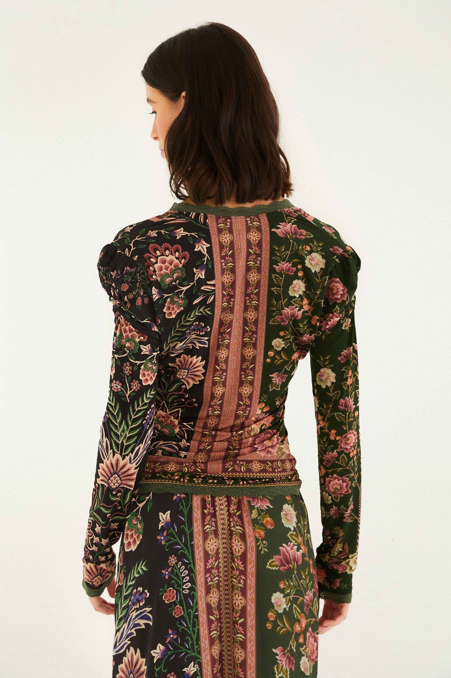 Mixed Winter Garden Long Sleeve Blouse | FARM Rio | FARM Rio Discount