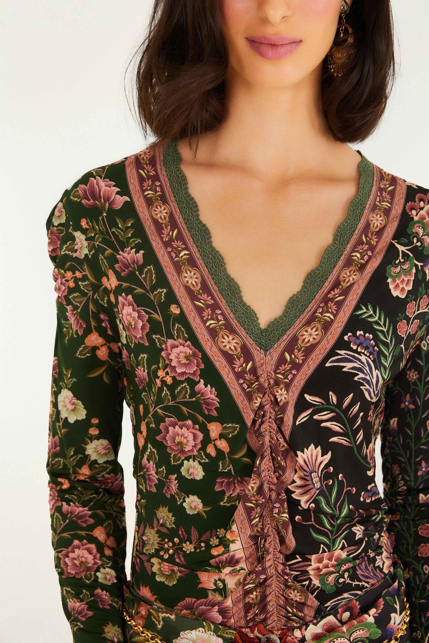 Mixed Winter Garden Long Sleeve Blouse | FARM Rio | FARM Rio Discount