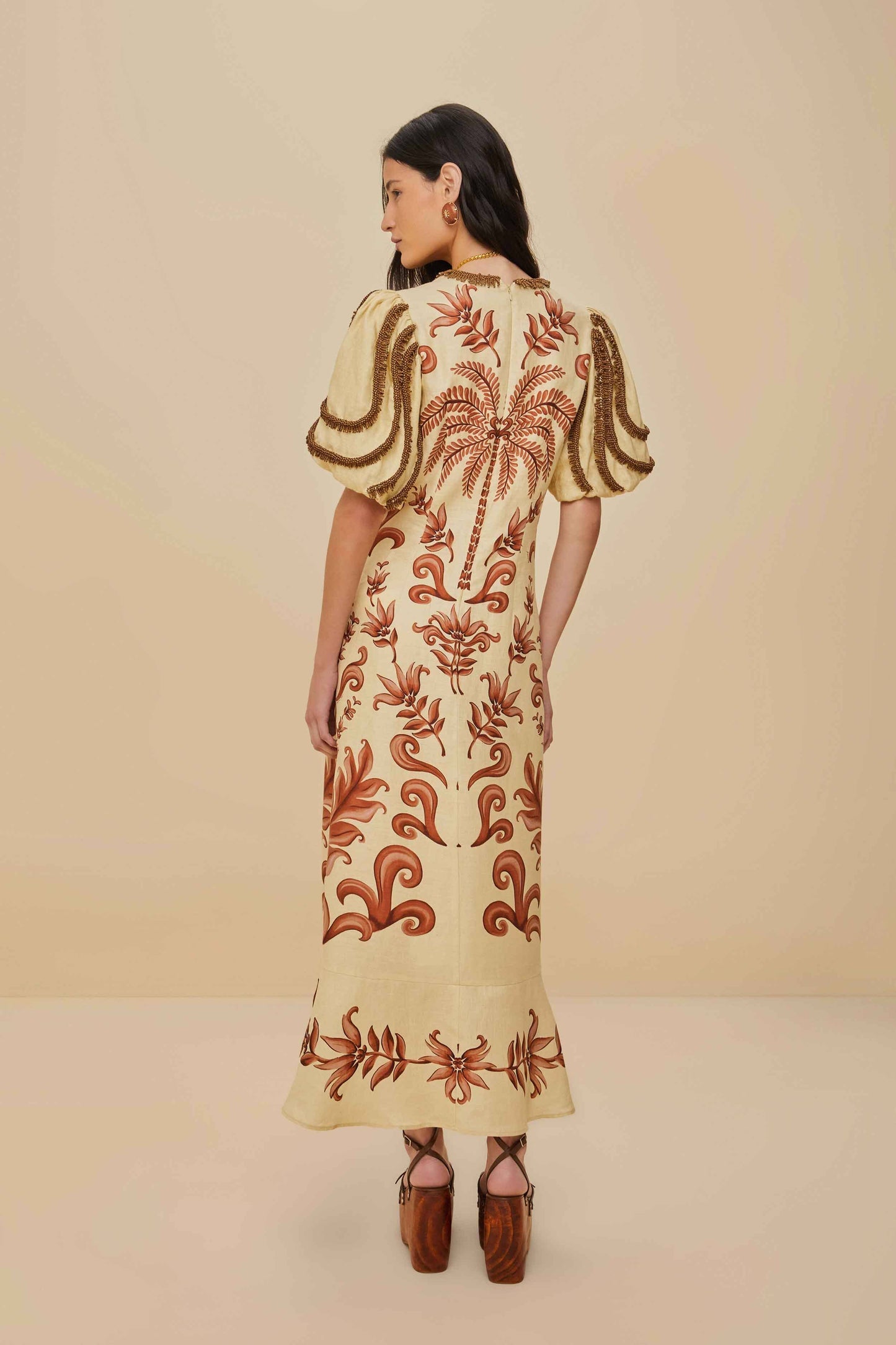 Off-White Milani Euroflax™ Premium Linen Maxi Dress | FARM Rio US