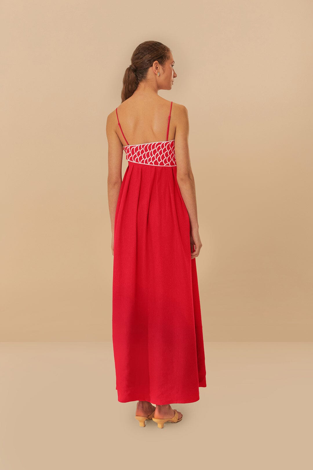 Red Fish Top Maxi Dress | FARM Rio Discount