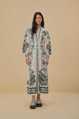 Forest Soul Off-White Maxi Dress | FARM Rio US