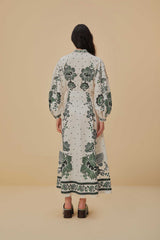 Forest Soul Off-White Maxi Dress | FARM Rio US