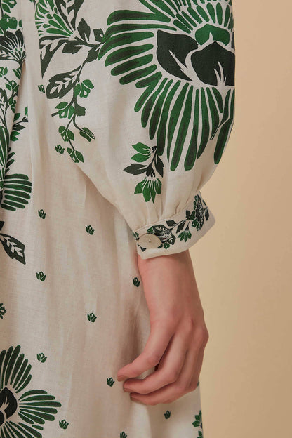 Forest Soul Off-White Maxi Dress | FARM Rio US