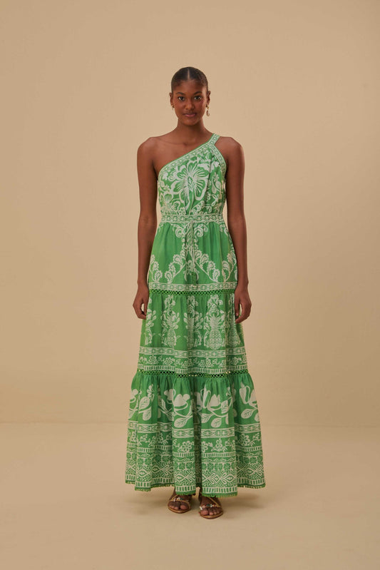 Green Sweet Garden Maxi Dress | FARM Rio On Sale