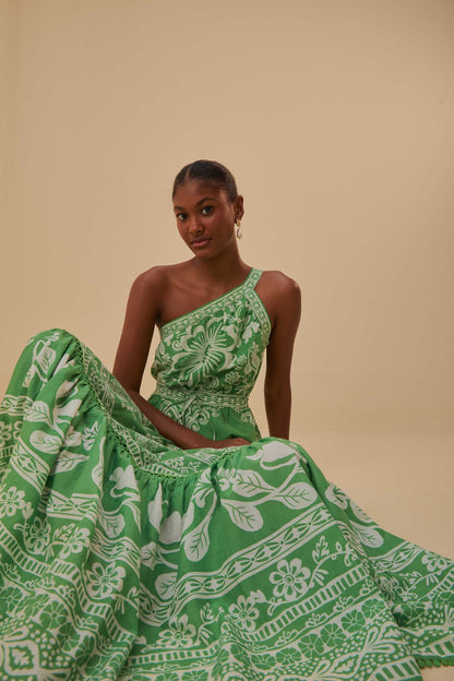 Green Sweet Garden Maxi Dress | FARM Rio On Sale