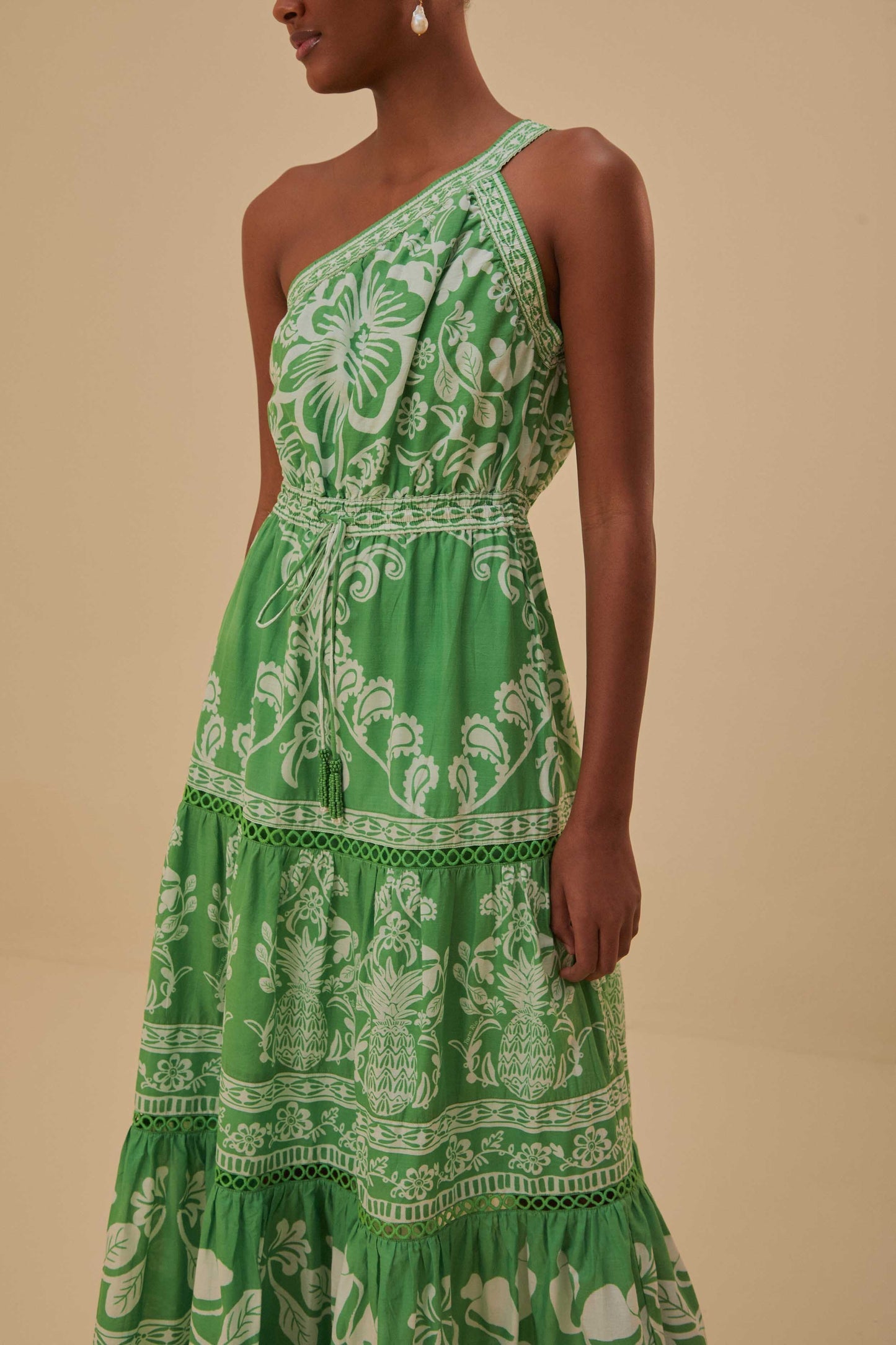 Green Sweet Garden Maxi Dress | FARM Rio On Sale