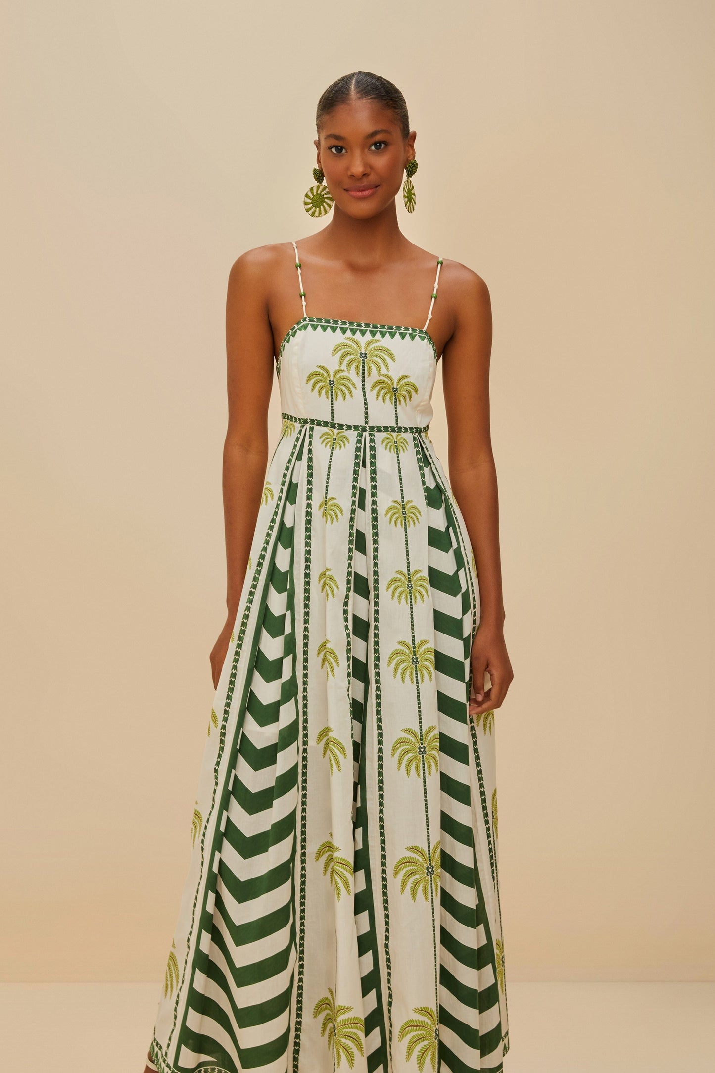 Off-White Milani Cocopalm Maxi Dress | FARM Rio Outlet