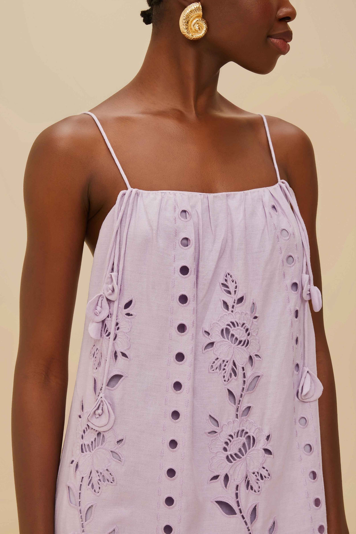Lilac Richelieu LENZING™ ECOVERO™ Euroflax™ Maxi Dress | FARM Rio For Sale