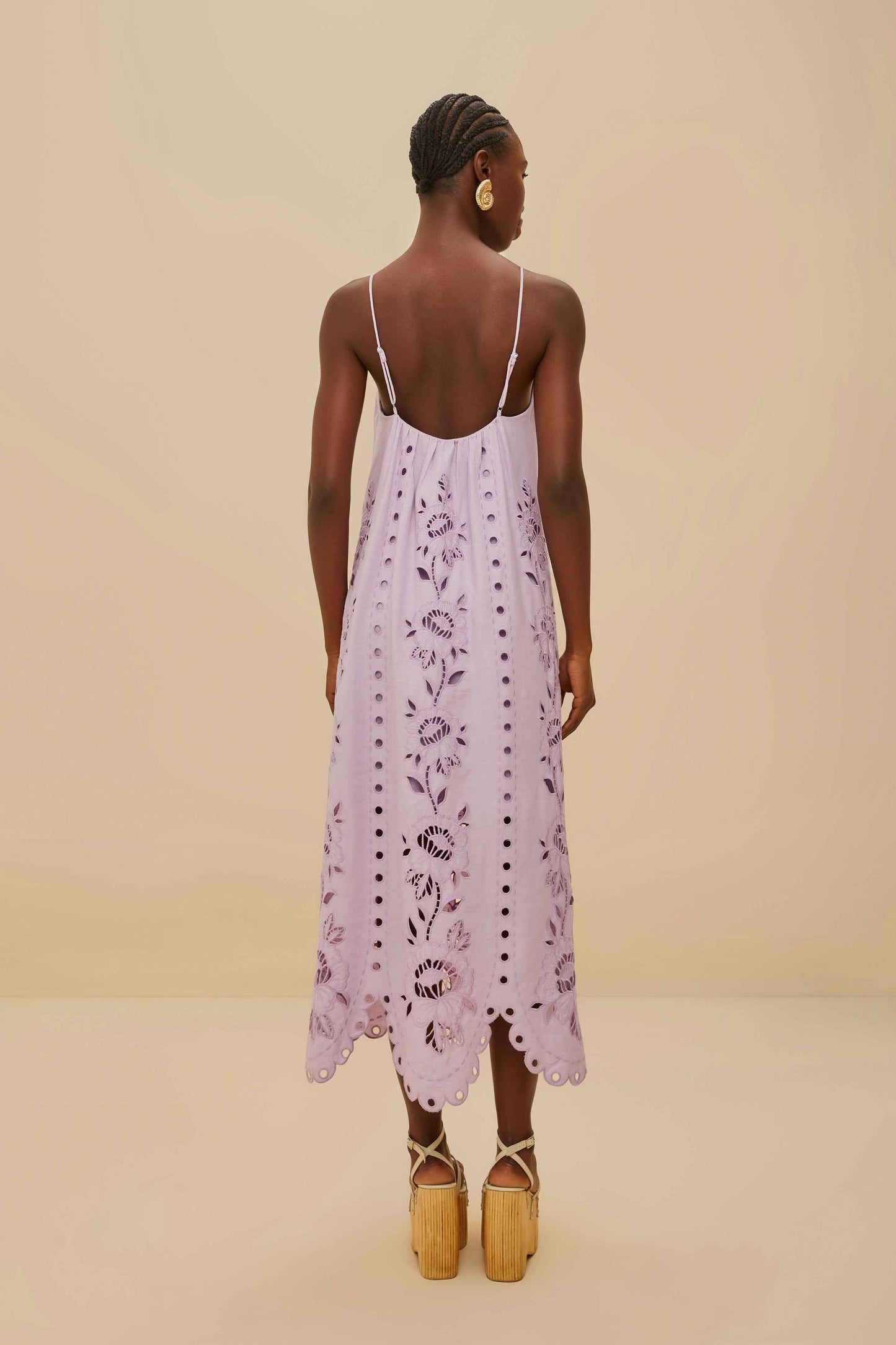 Lilac Richelieu LENZING™ ECOVERO™ Euroflax™ Maxi Dress | FARM Rio For Sale