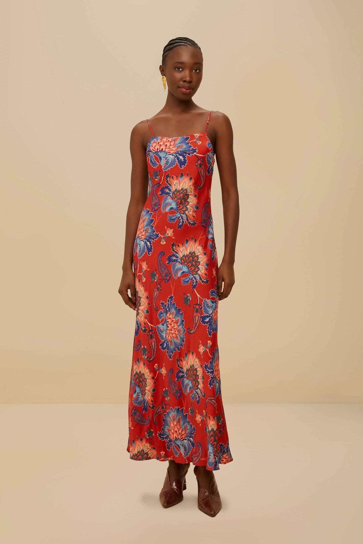 Red Luang LENZING™ Maxi Dress | FARM Rio Near Me