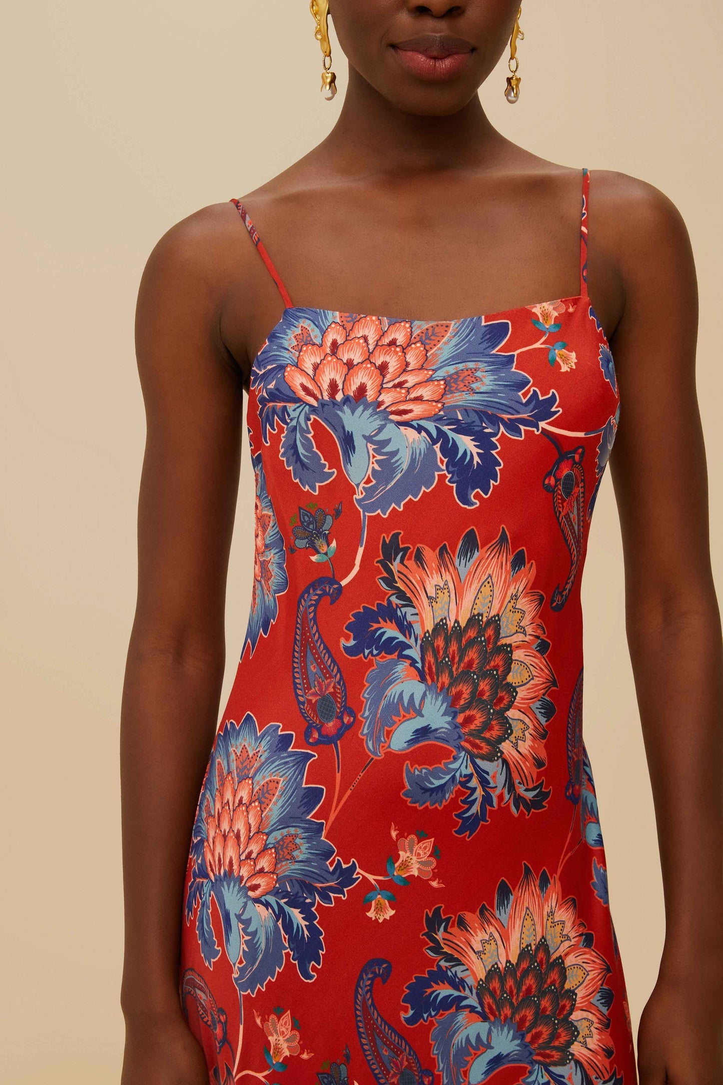 Red Luang LENZING™ Maxi Dress | FARM Rio Near Me