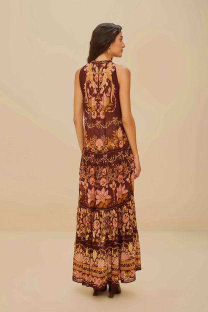 Burgundy Bella Maxi Dress | FARM Rio