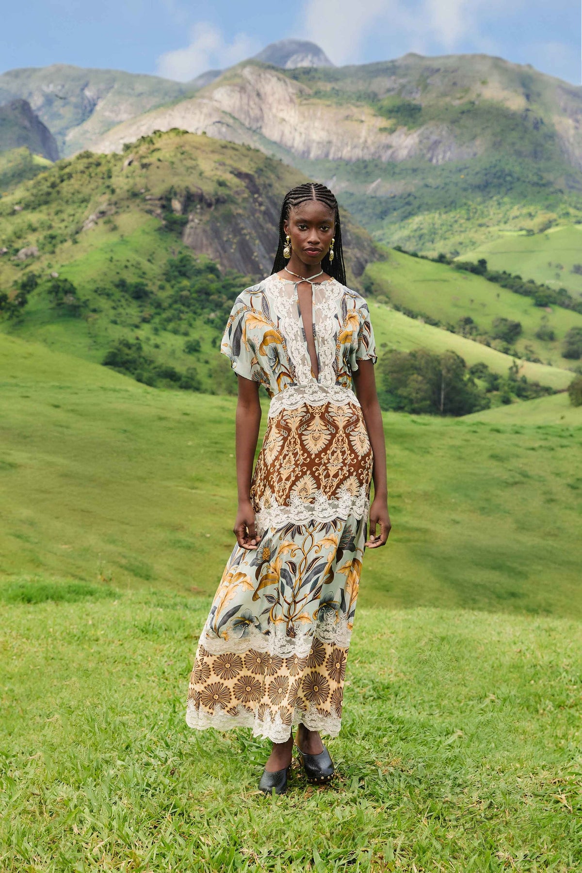 Mixed Snake Garden Maxi Dress | FARM Rio | FARM Rio Outlet