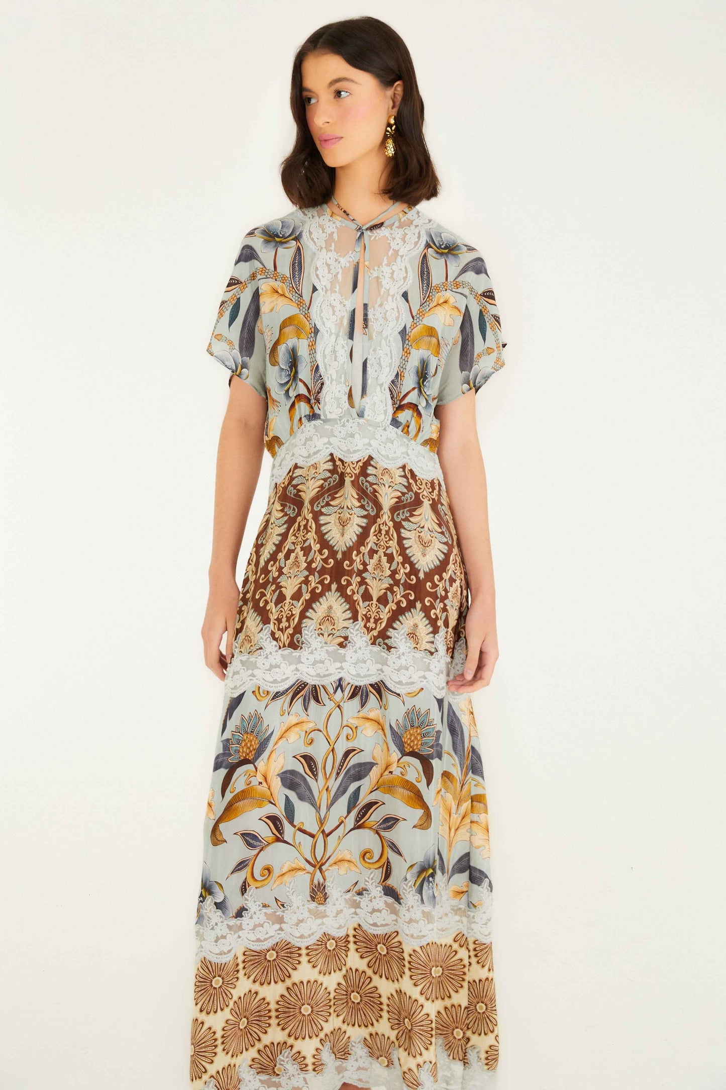 Mixed Snake Garden Maxi Dress | FARM Rio | FARM Rio Outlet