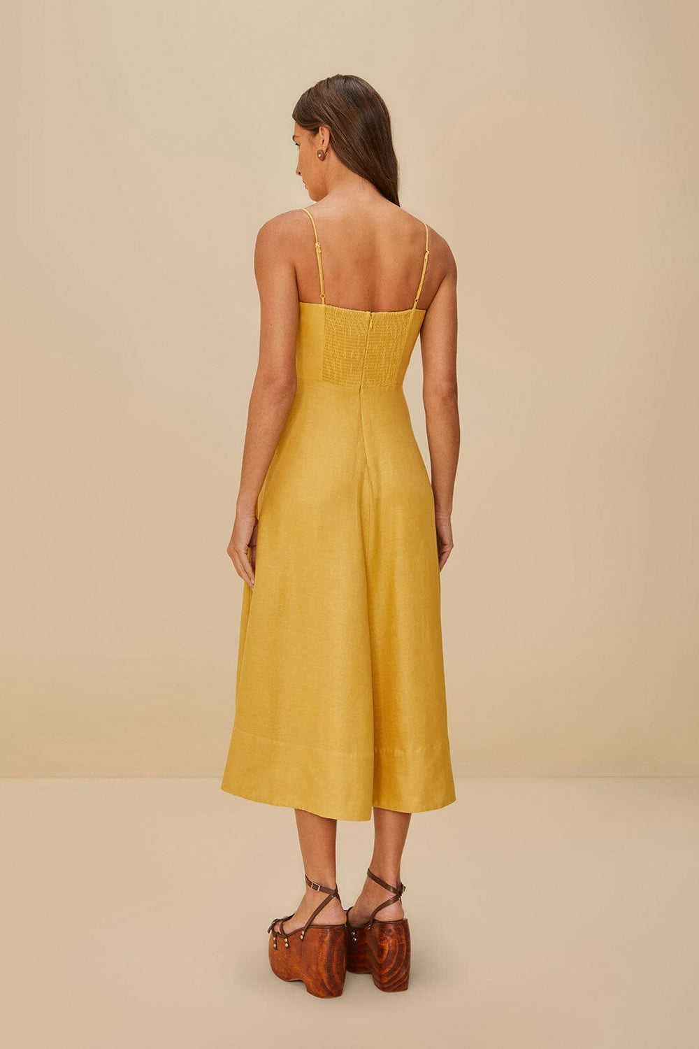 Sand Garden LENZING™ ECOVERO™ Euroflax™ Midi Dress | FARM Rio On Sale