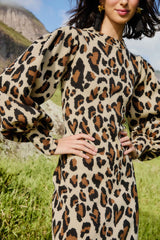 Leopard Print Knit Midi Dress | FARM Rio | FARM Rio US