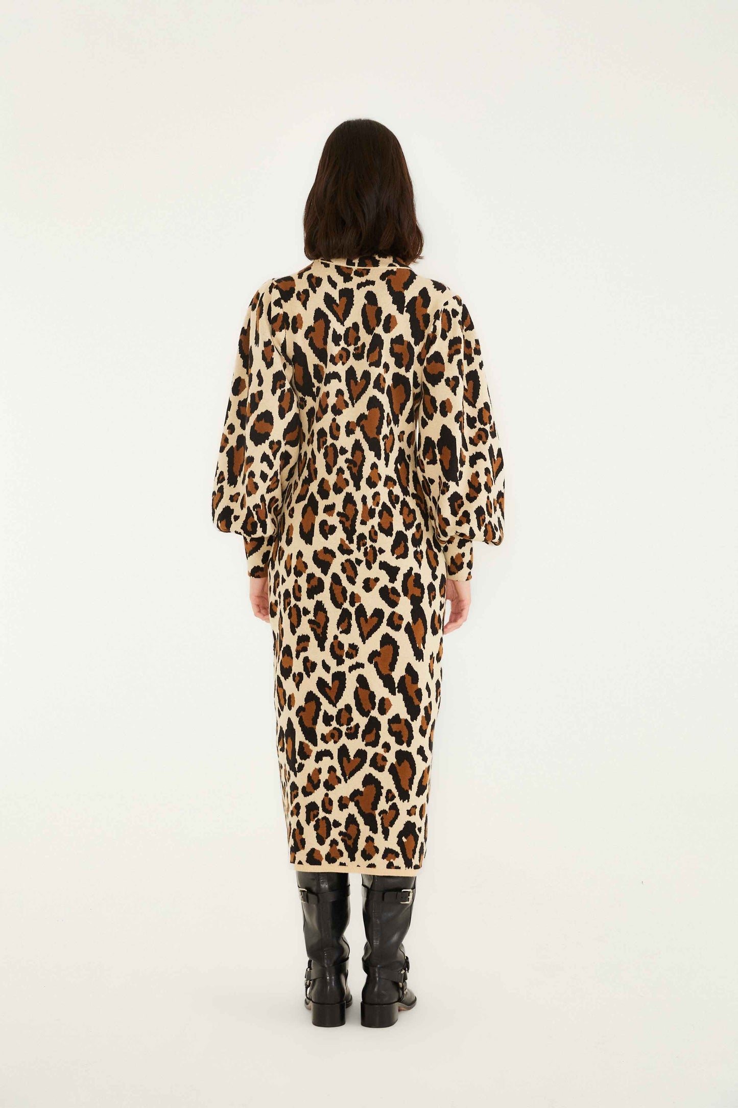 Leopard Print Knit Midi Dress | FARM Rio | FARM Rio US