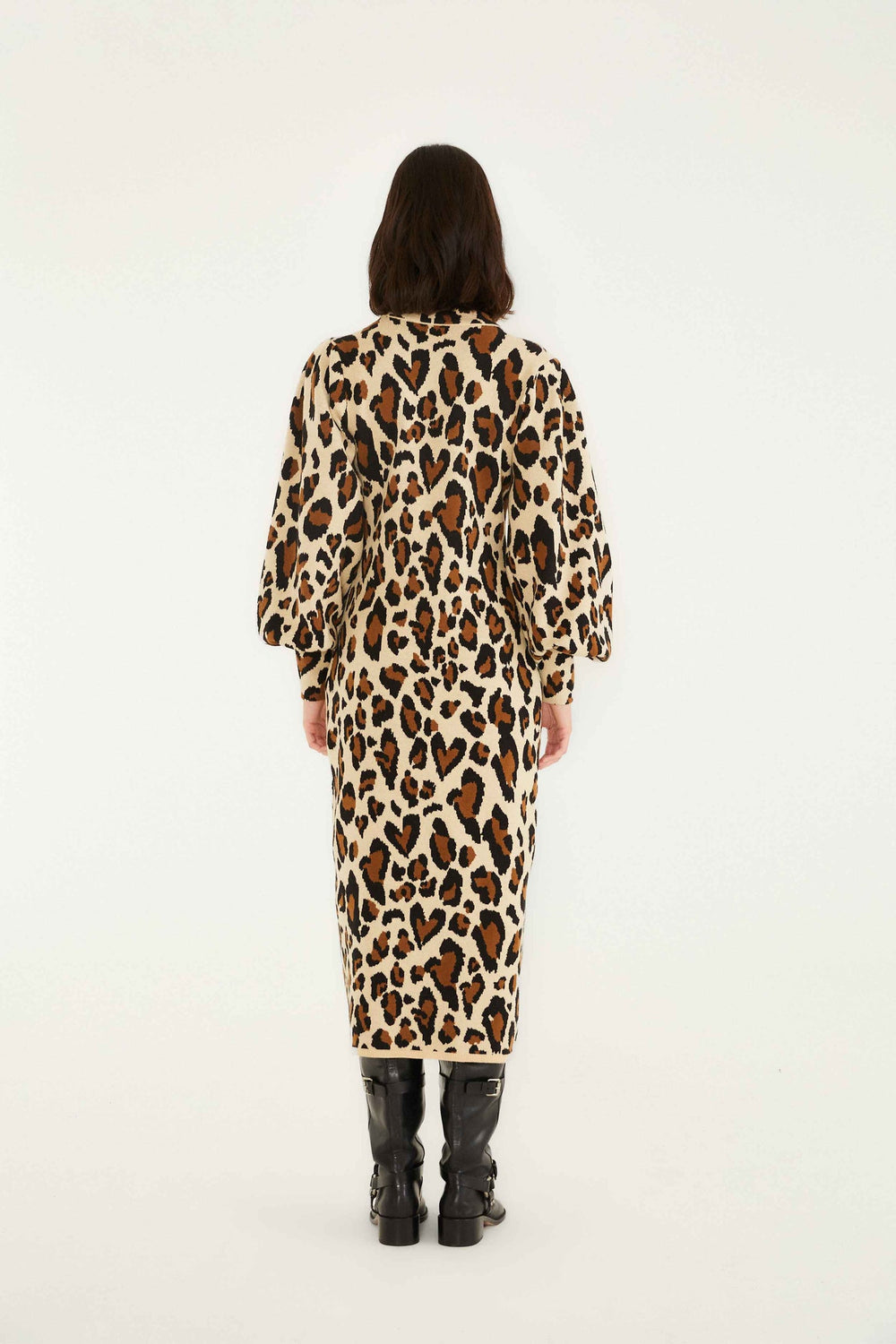 Leopard Print Knit Midi Dress | FARM Rio | FARM Rio US