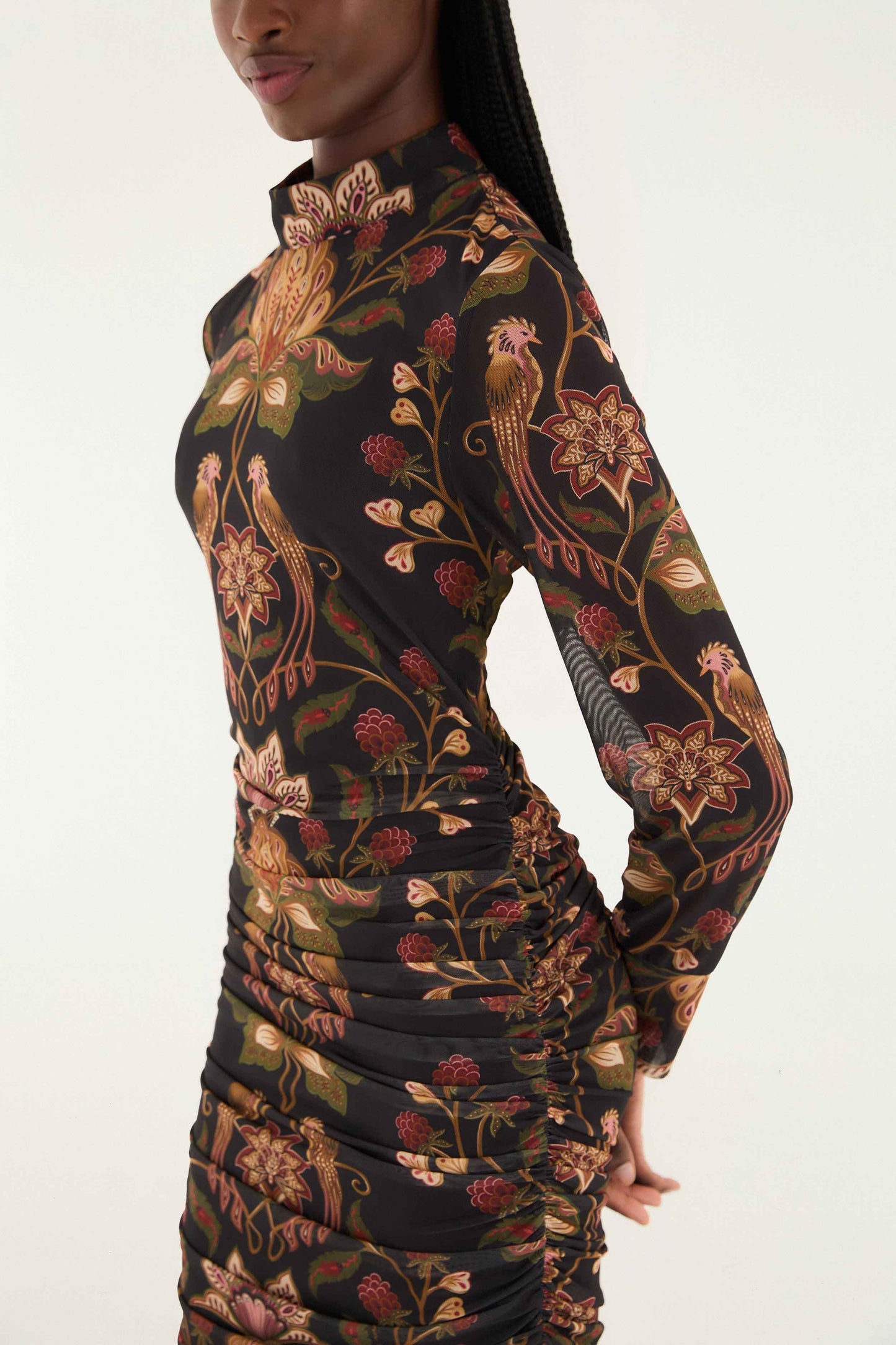 Black Berry Garden Tulle Midi Dress | FARM Rio | FARM Rio On Sale
