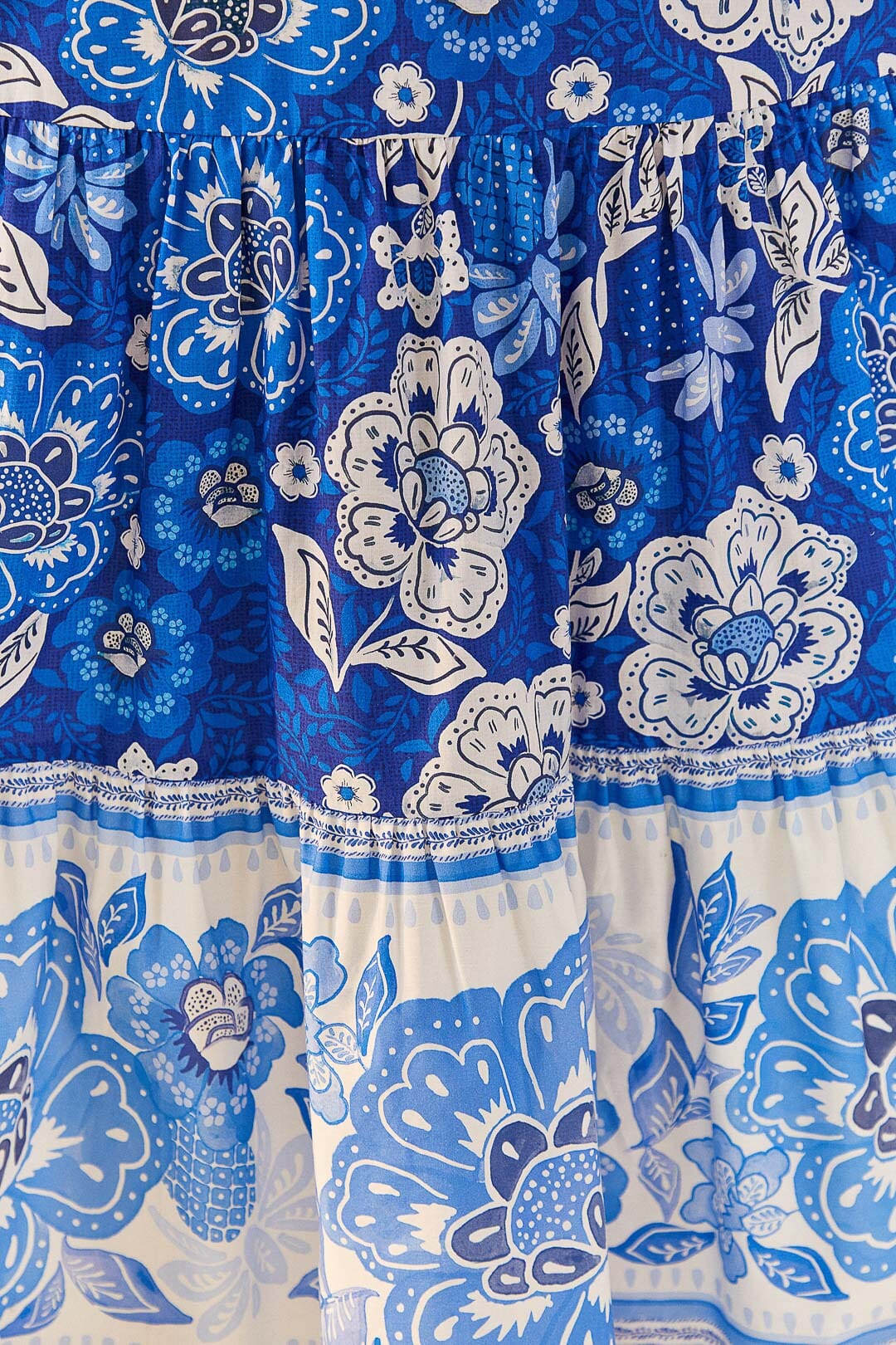 Blue Full Of Flowers Organic Cotton Midi Dress | FARM Rio Near Me