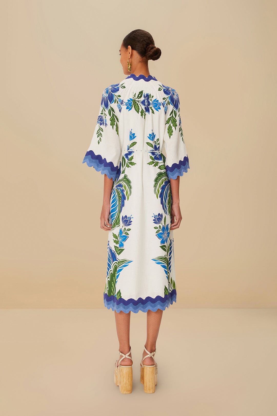 Off-White Tropicance Tunic LENZING™ ECOVERO™ Euroflax™ Midi Dress | FARM Rio Outlet