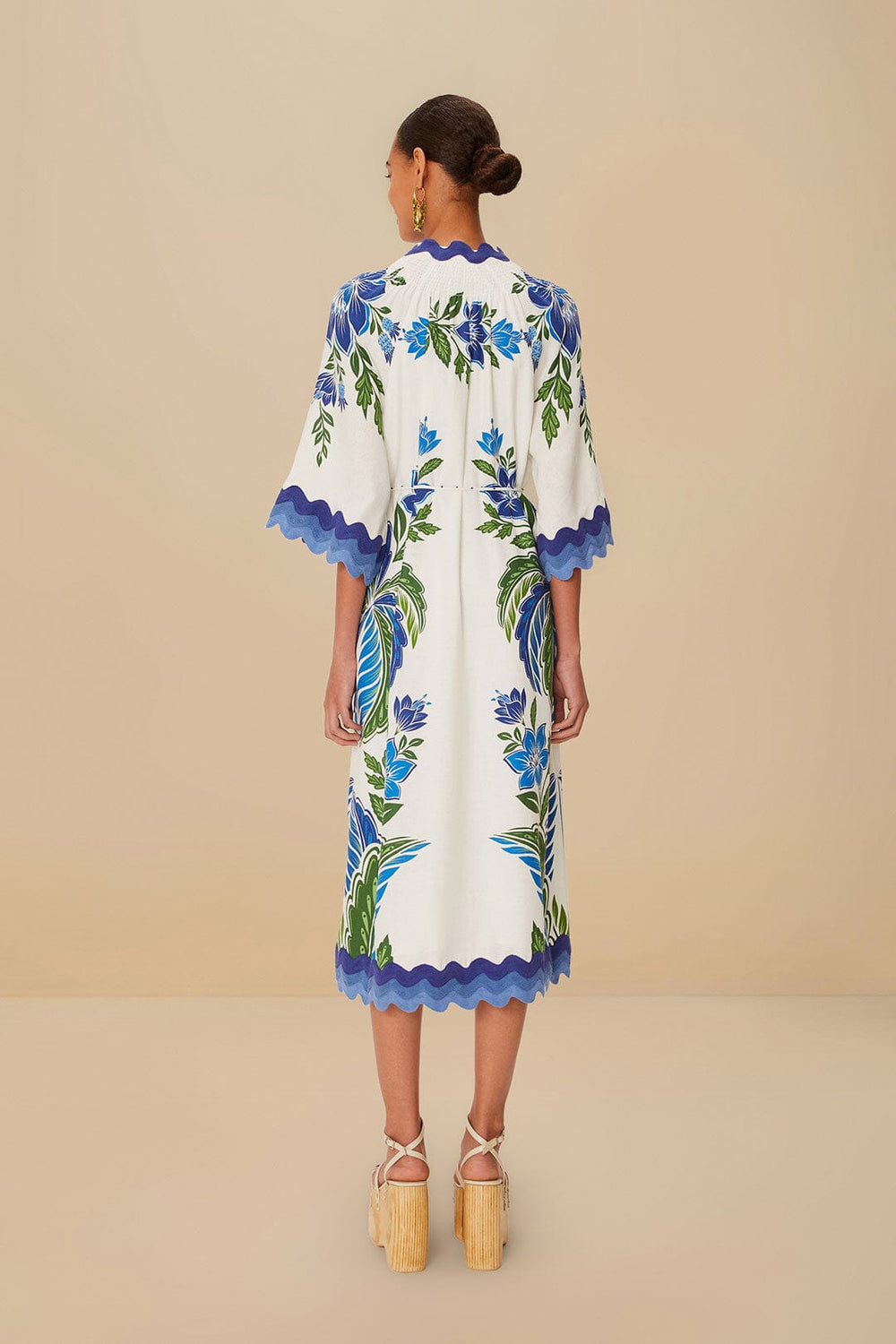 Off-White Tropicance Tunic LENZING™ ECOVERO™ Euroflax™ Midi Dress | FARM Rio Outlet