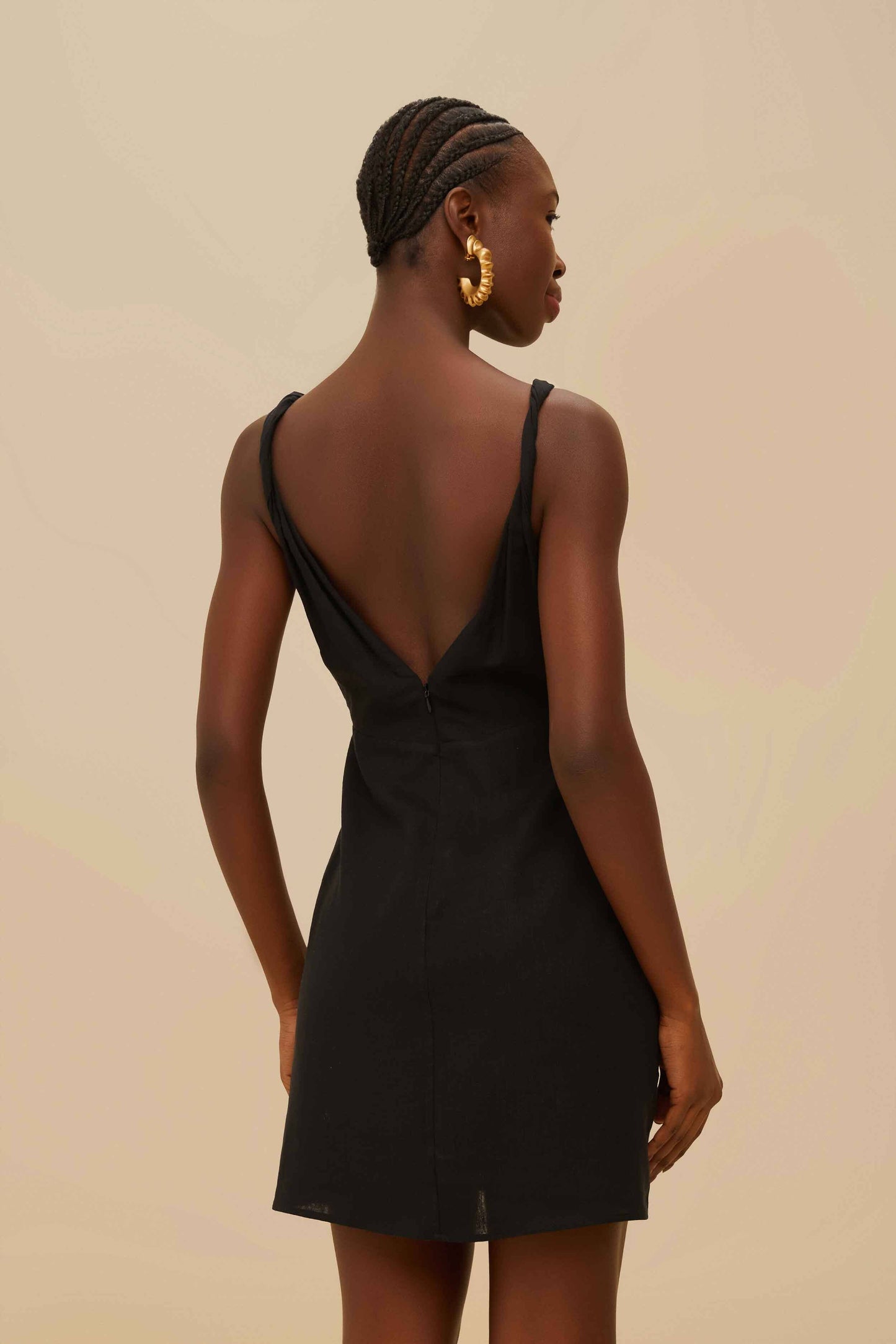 Black And White Rose LENZING™ ECOVERO™ Euroflax™ Mini Dress | FARM Rio Discount