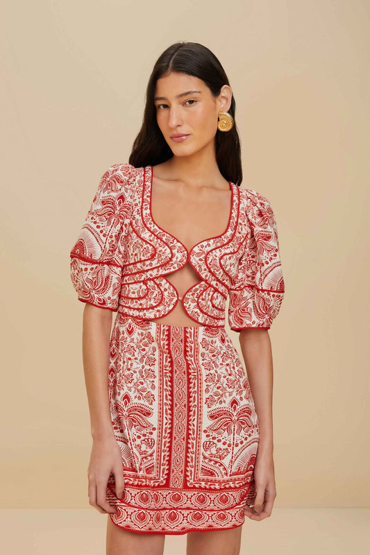 Red River Ride LENZING™ ECOVERO™ Euroflax™ Mini Dress | FARM Rio On Sale