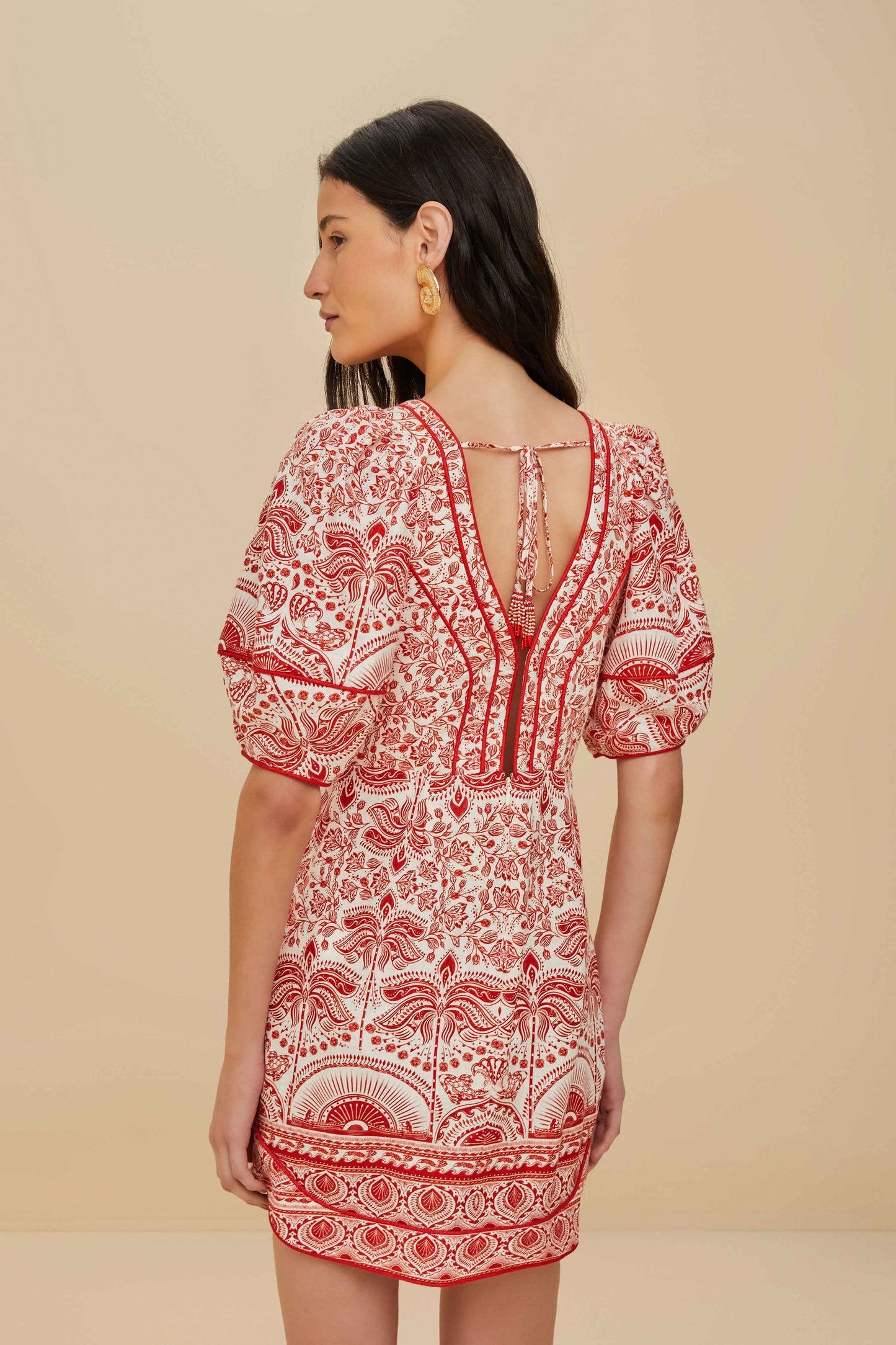 Red River Ride LENZING™ ECOVERO™ Euroflax™ Mini Dress | FARM Rio On Sale