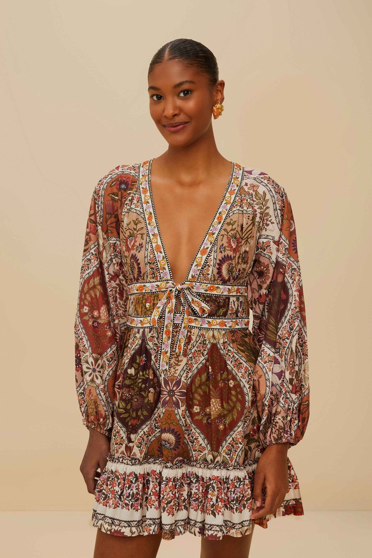 Multicolor Romantic Nature Mini Dress | FARM Rio On Sale