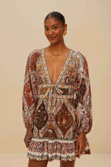 Multicolor Romantic Nature Mini Dress | FARM Rio On Sale