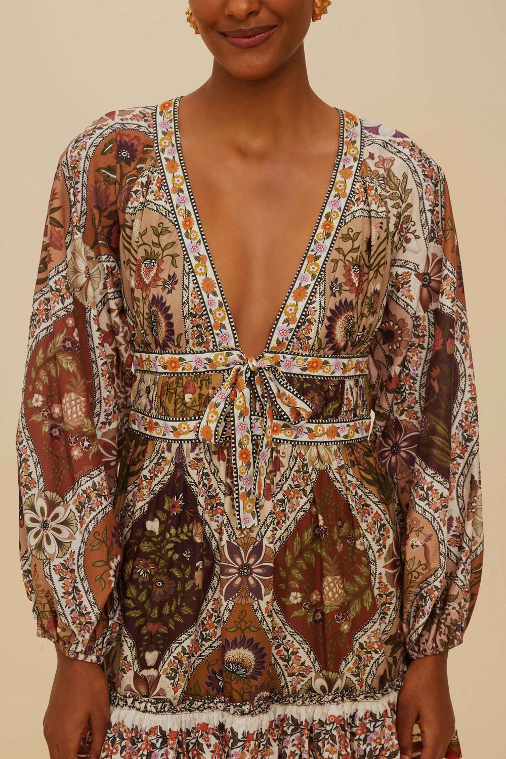 Multicolor Romantic Nature Mini Dress | FARM Rio On Sale
