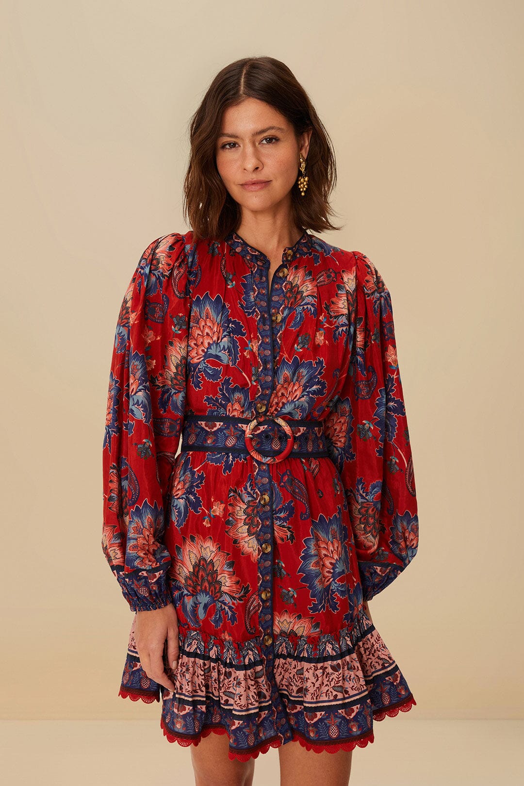 Red Luang Mini Dress | FARM Rio Near Me