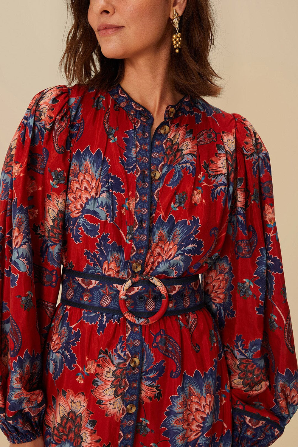 Red Luang Mini Dress | FARM Rio Near Me