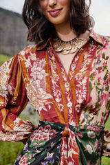 Mixed Winter Garden Lenzing™ Ecovero™ Viscose Mini Dress | FARM Rio | FARM Rio US
