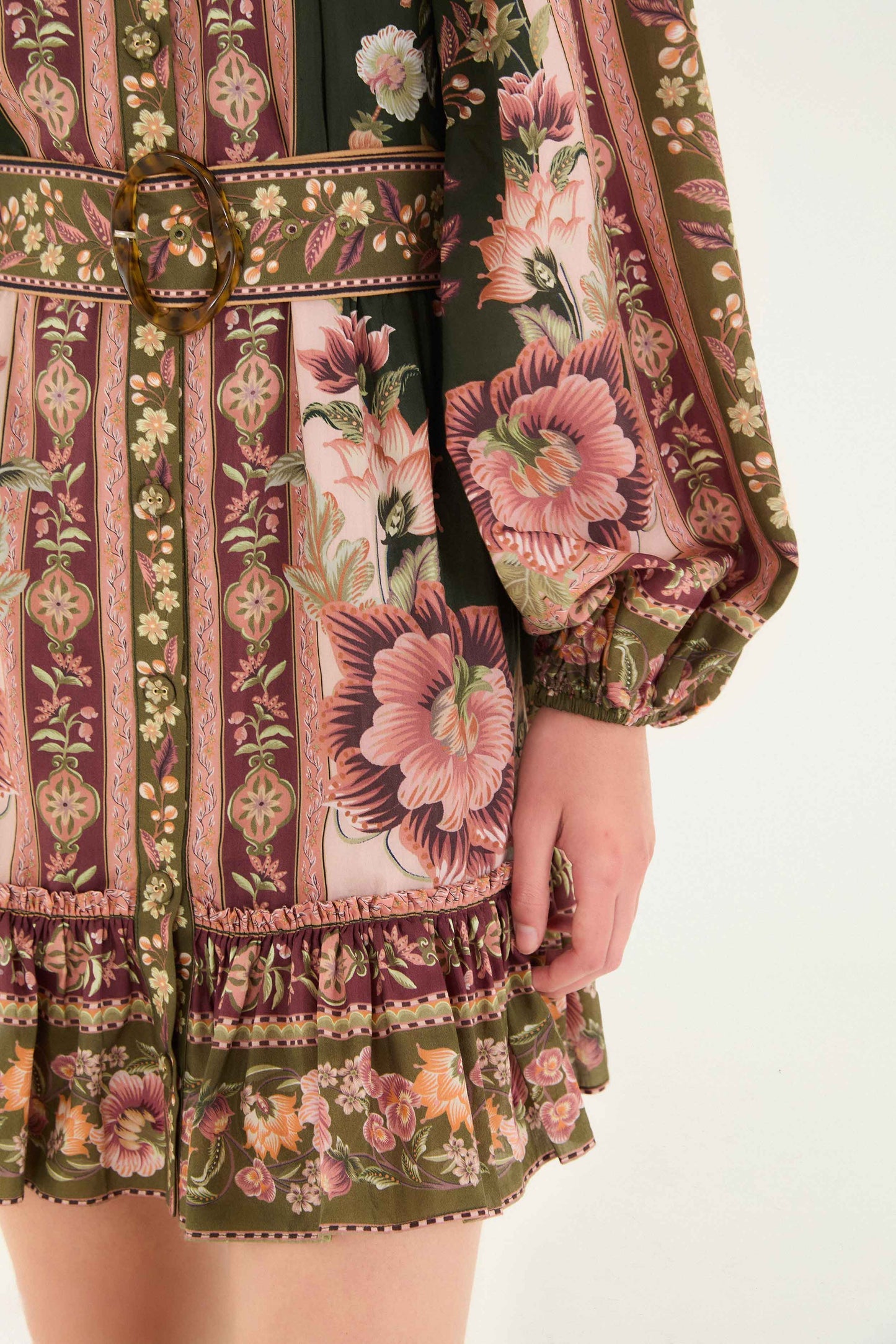 Green Flowering Garden Tree Mini Dress | FARM Rio | FARM Rio Outlet