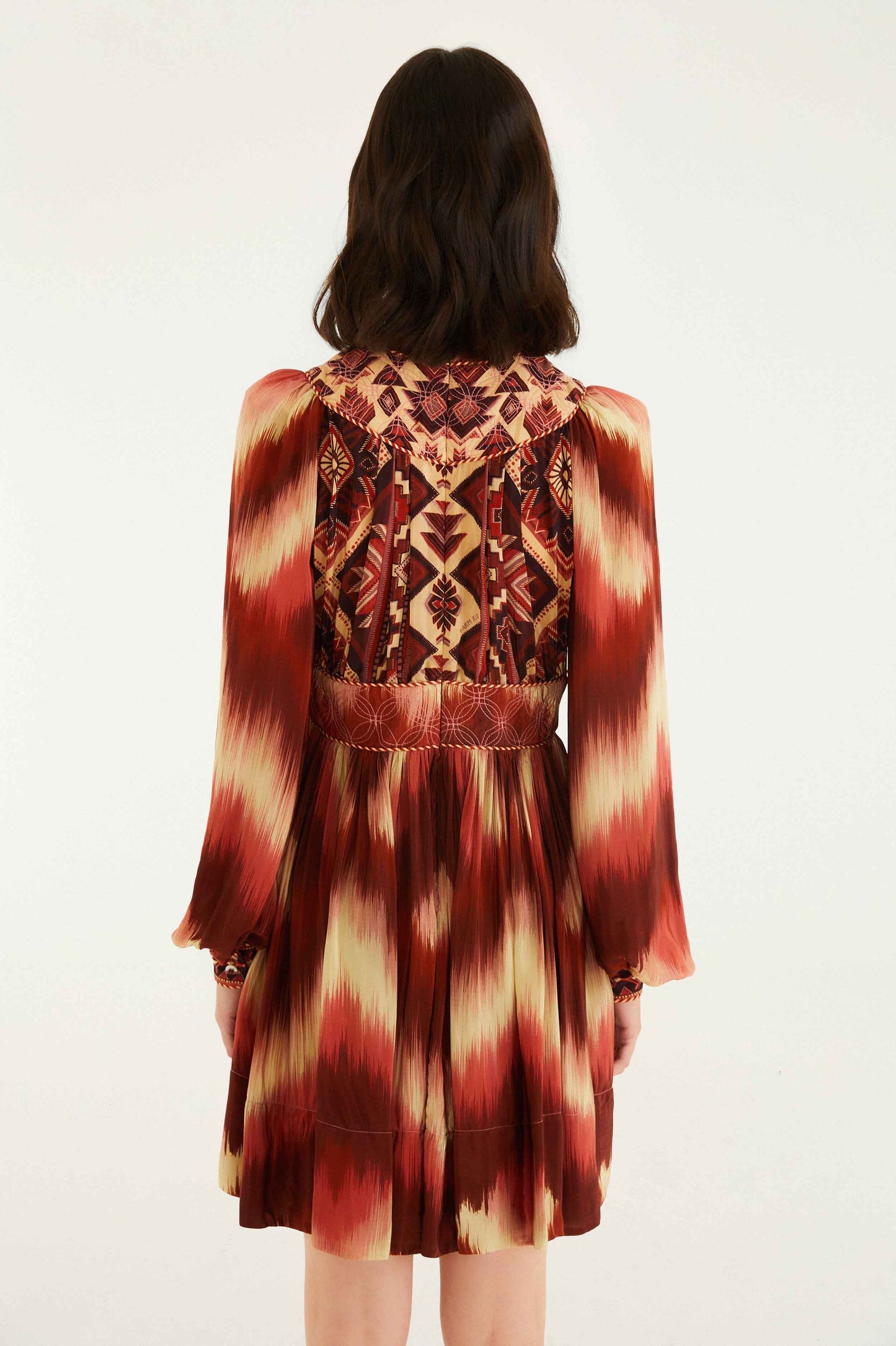 Red Amanda Stripes Tapestry Quilted Mini Dress | FARM Rio | FARM Rio US