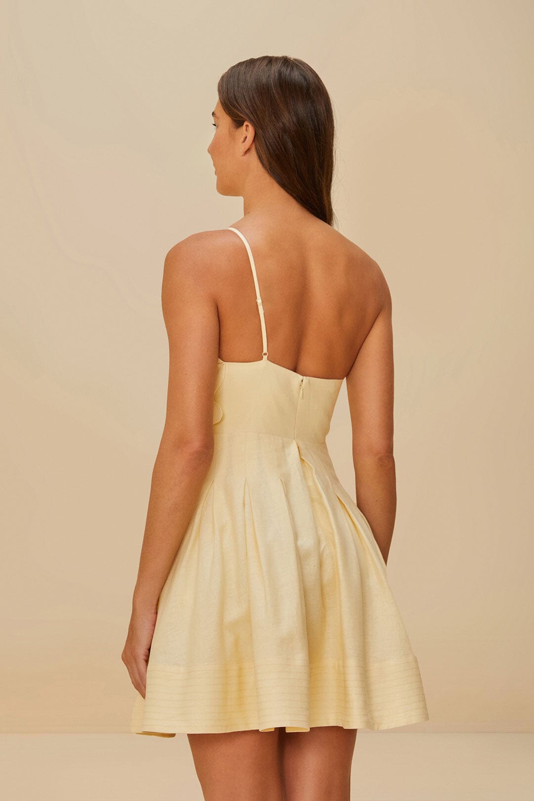 Off-White Lea LENZING™ ECOVERO™ Euroflax™ Mini Dress | FARM Rio For Sale
