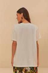 Off-White Buena Gente Relaxed T-Shirt | FARM Rio Online