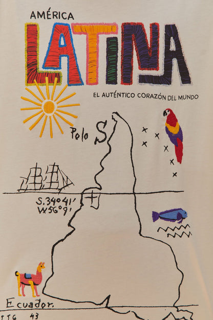 Off-White America Latina Relaxed T-Shirt | FARM Rio Discount