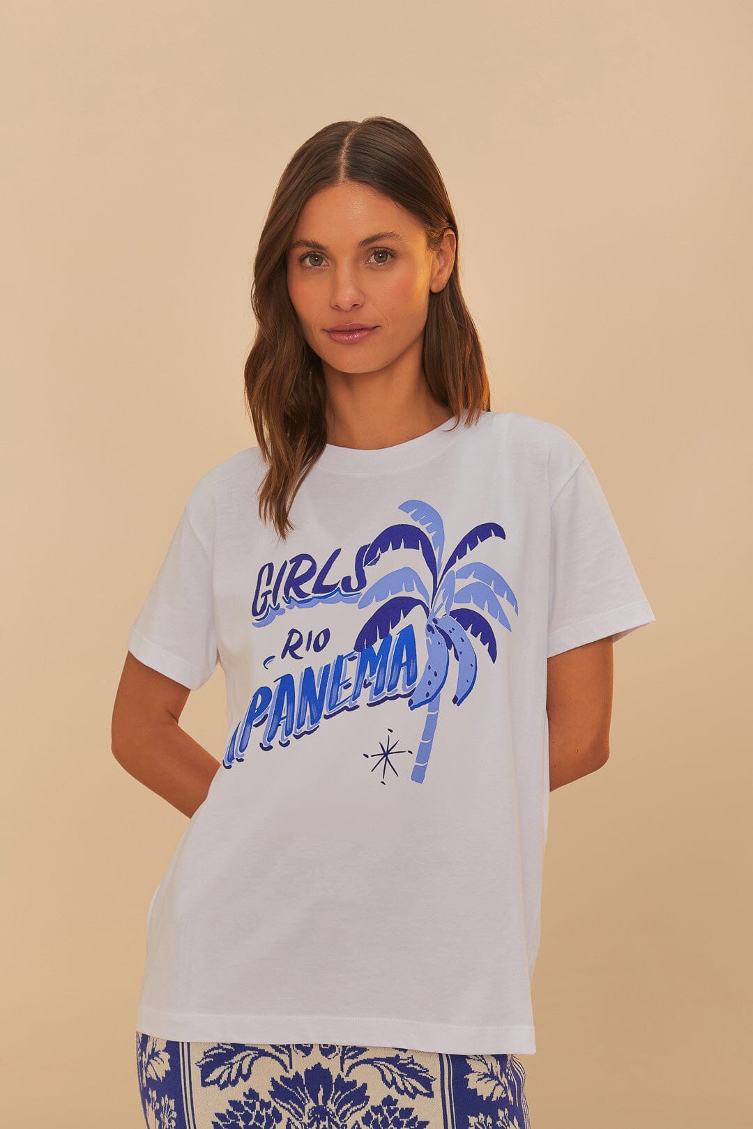 Off-White Girls Rio Ipanema T-Shirt | FARM Rio US