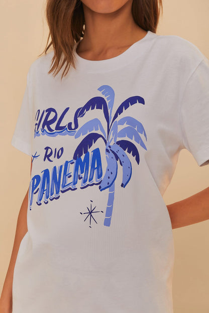 Off-White Girls Rio Ipanema T-Shirt | FARM Rio US