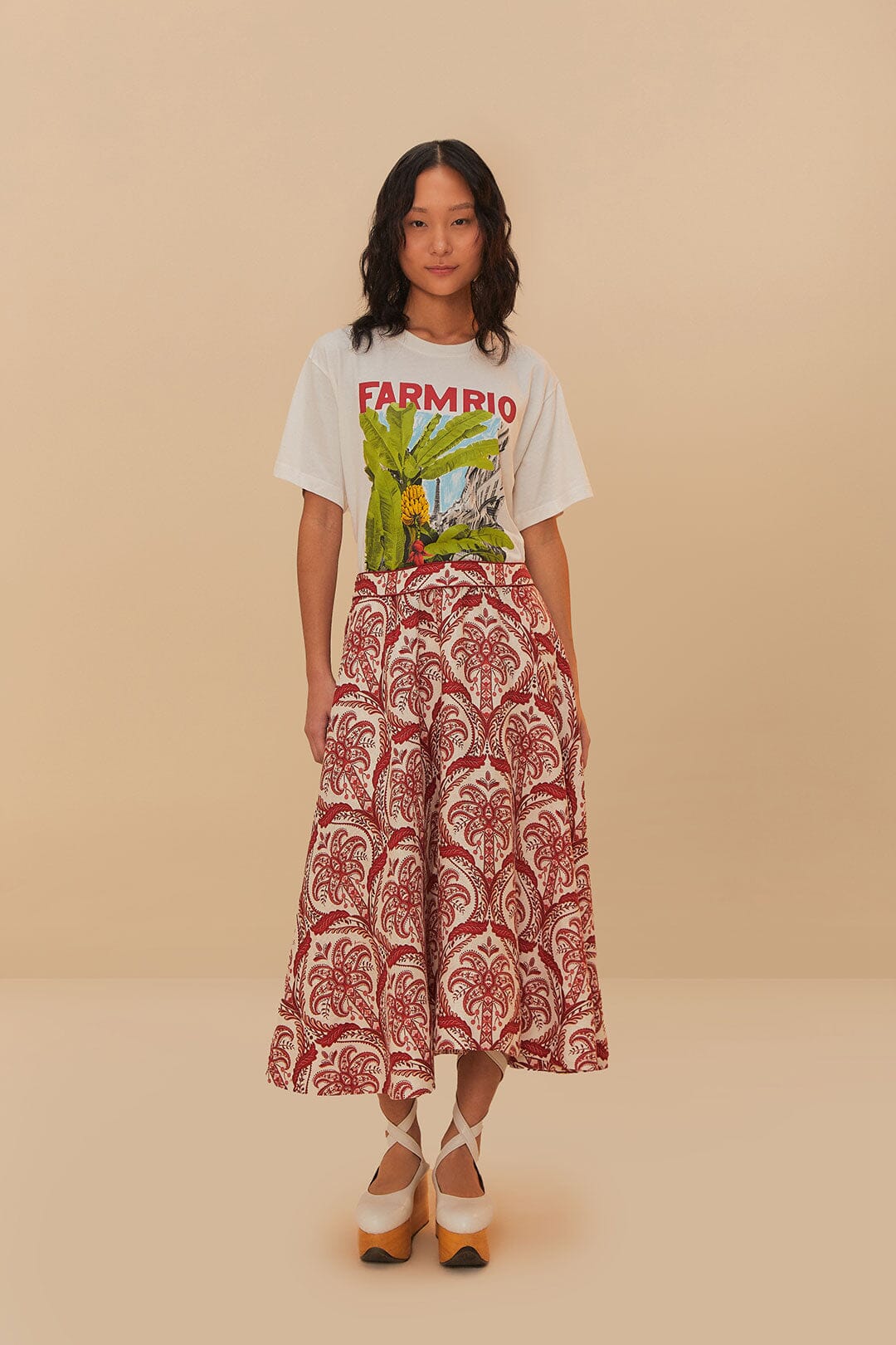 Off-White From Brasil To The World Relaxed T-Shirt | FARM Rio On Sale